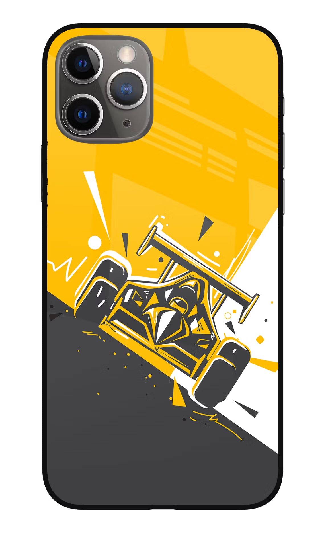 Track King iPhone 11 Pro Max Glass Case Back Cover by Casekaro