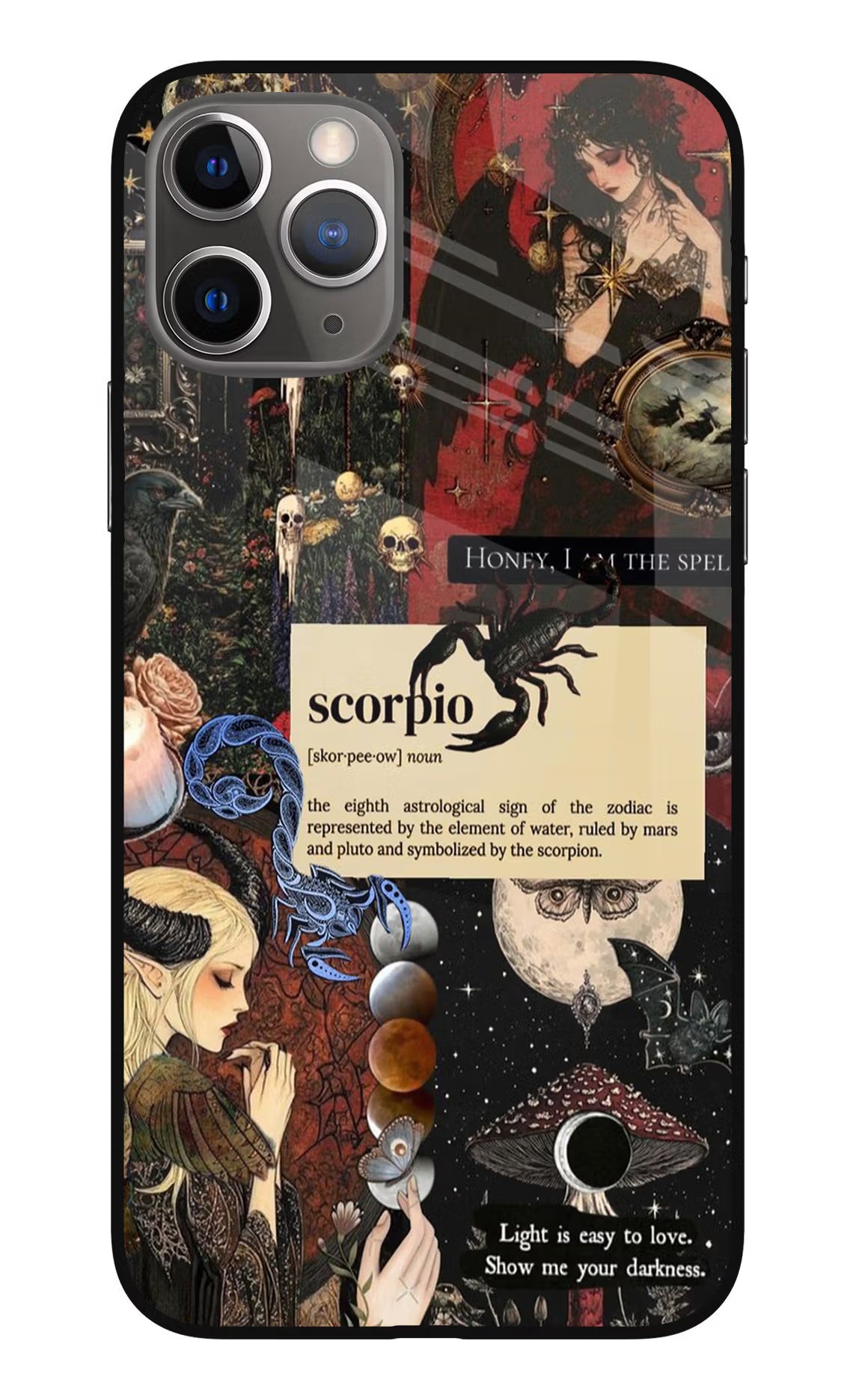 Scorpio Zodiac iPhone 11 Pro Max Glass Case Back Cover by Casekaro