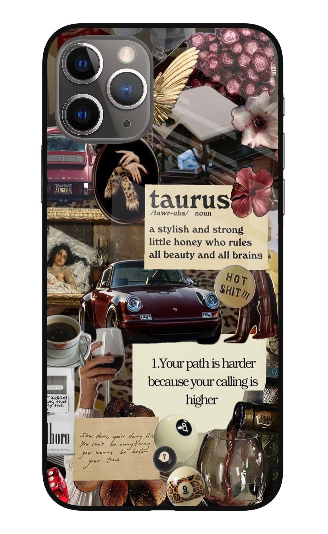 Taurus Zodiac iPhone 11 Pro Max Glass Case Back Cover by Casekaro