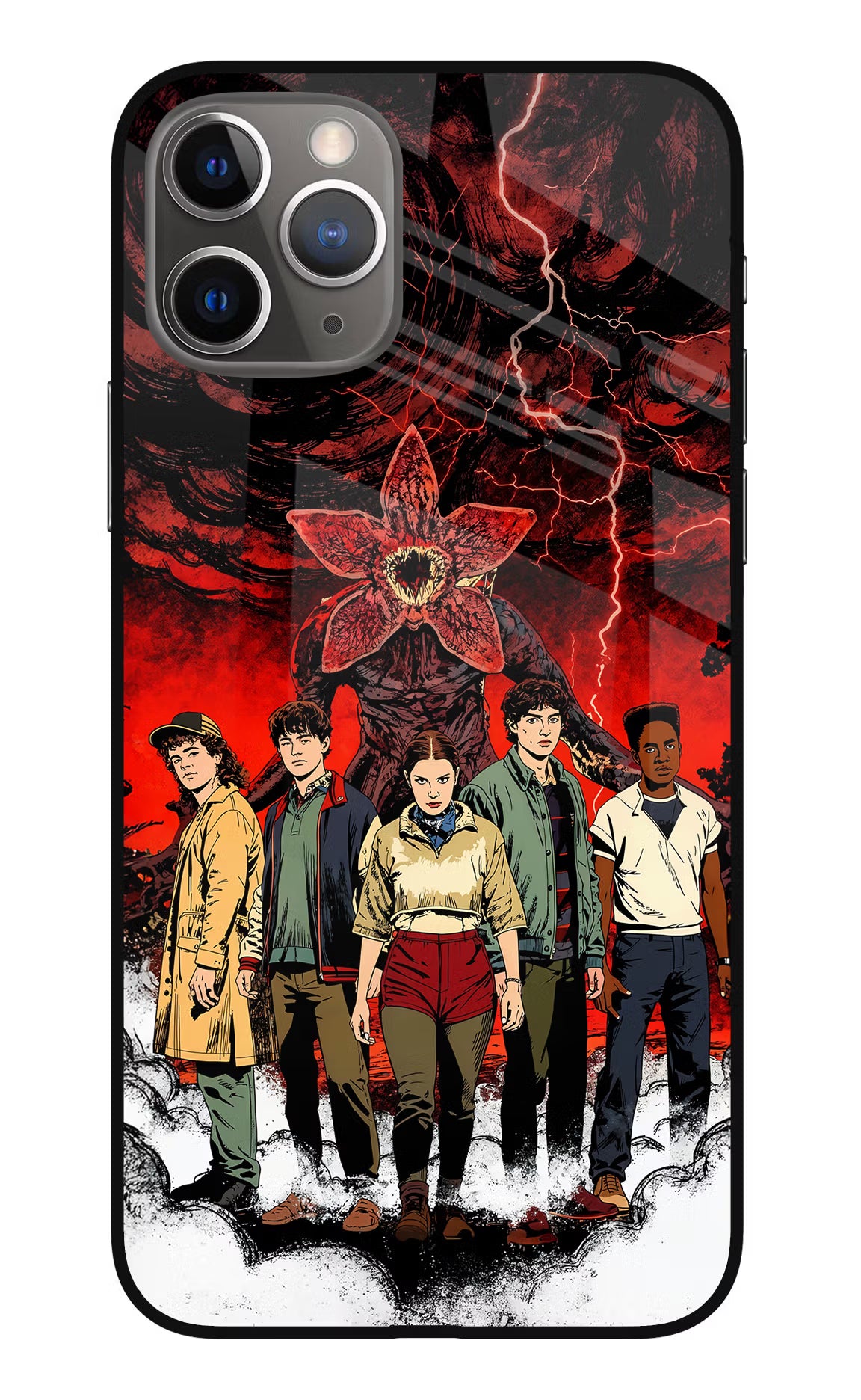 Ordinary Things Characters iPhone 11 Pro Max Glass Case Back Cover by Casekaro
