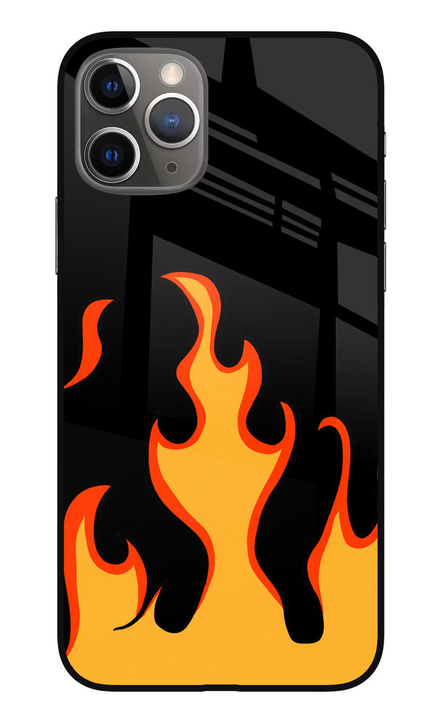 Fired Up – Black iPhone 11 Pro Max Back Cover, Metal case