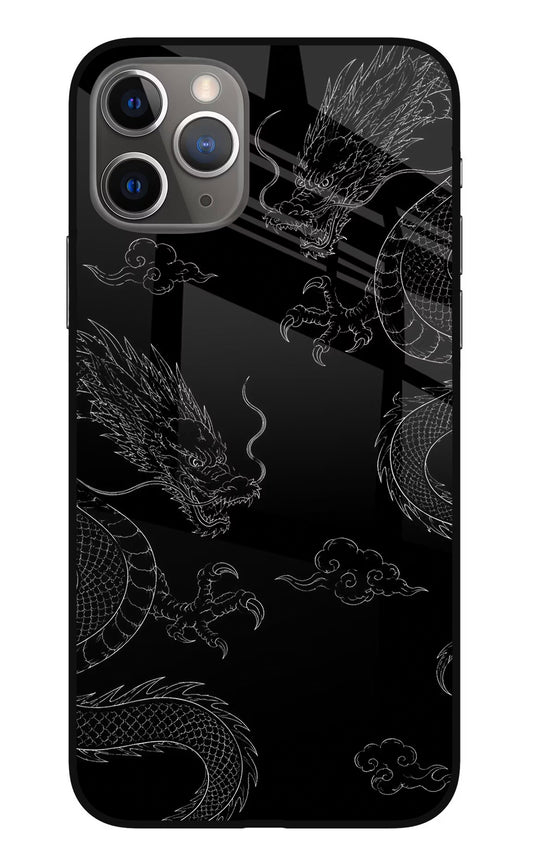 Twin Dragons iPhone 11 Pro Max Glass Case