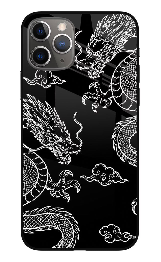 Twin Dragons iPhone 11 Pro Max Glass Case