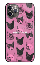 Pink Cats iPhone 11 Pro Max Glass Case