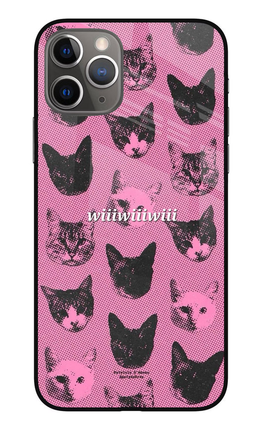 Pink Cats iPhone 11 Pro Max Glass Case