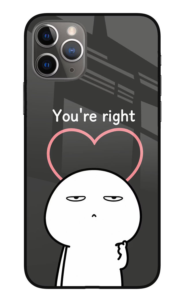 You're Right iPhone 11 Pro Max Glass Case