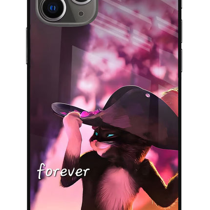 Forever Cat iPhone 11 Pro Max Glass Case