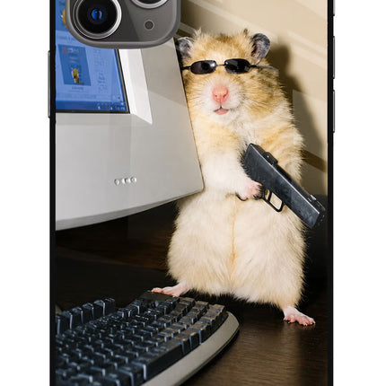Hacker Hamster iPhone 11 Pro Max Glass Case