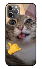 Silly Cat Call iPhone 11 Pro Max Glass Case
