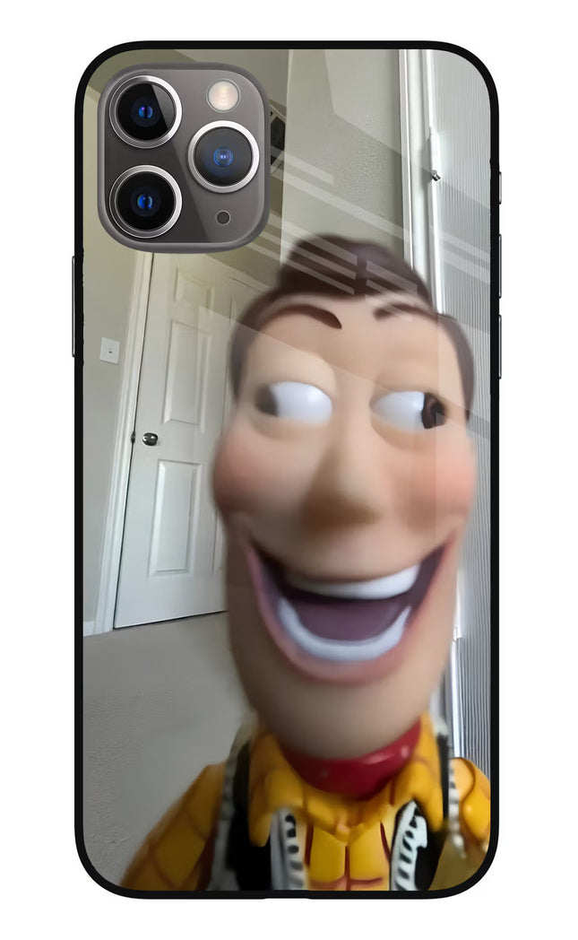 Side Eye Woody iPhone 11 Pro Max Glass Case