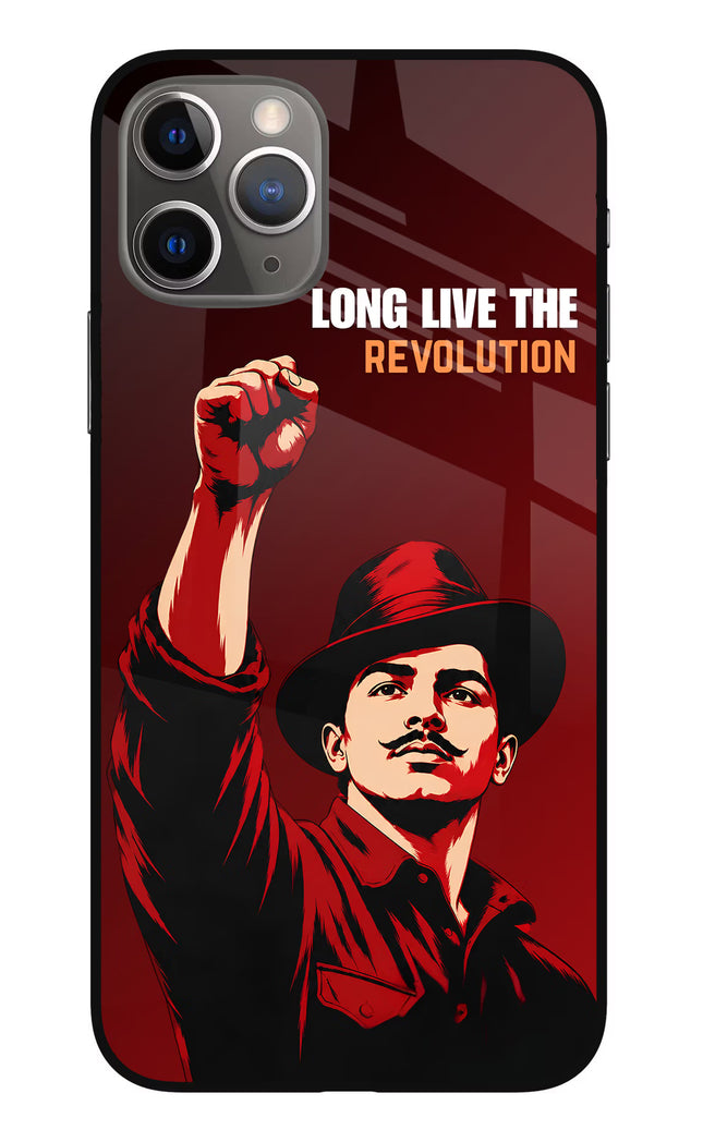 Bhagat Singh Revolution iPhone 11 Pro Max Glass Case