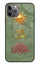 Om & Lotus iPhone 11 Pro Max Glass Case