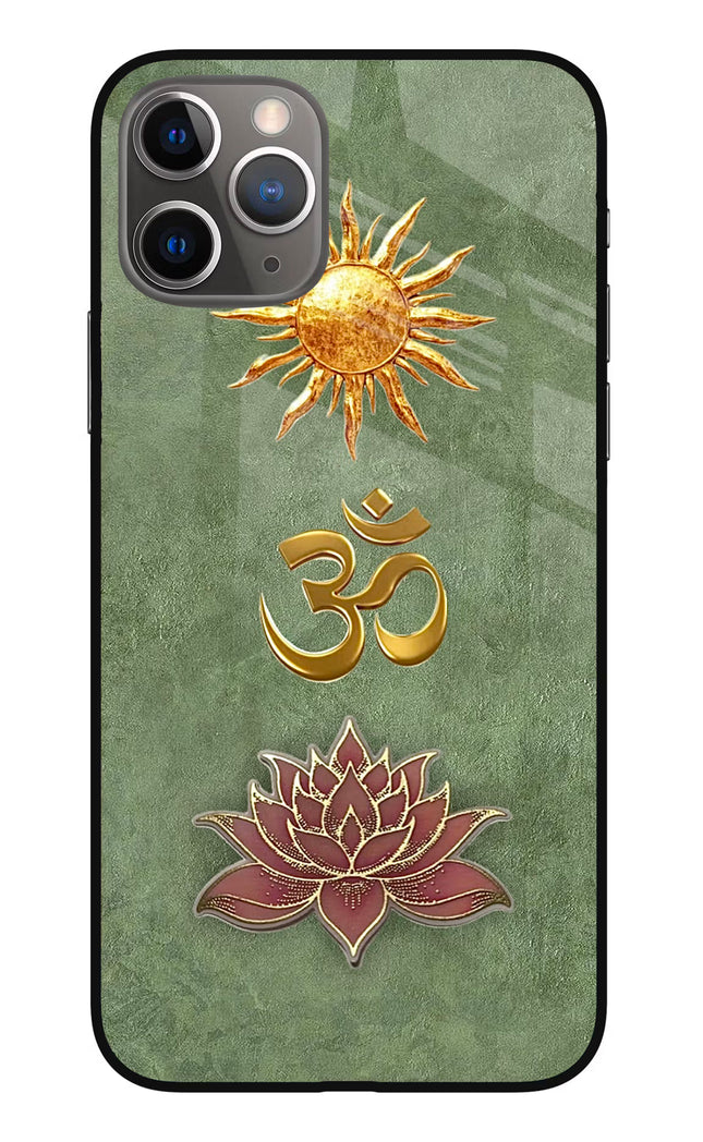 Om & Lotus iPhone 11 Pro Max Glass Case