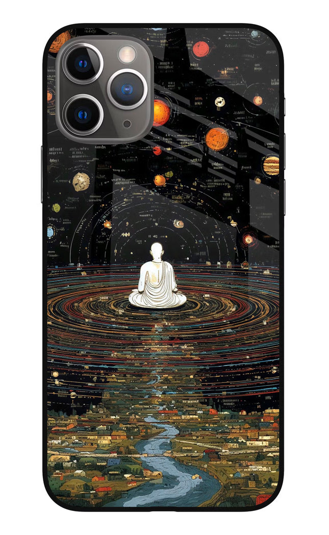 Space Monk iPhone 11 Pro Max Glass Case