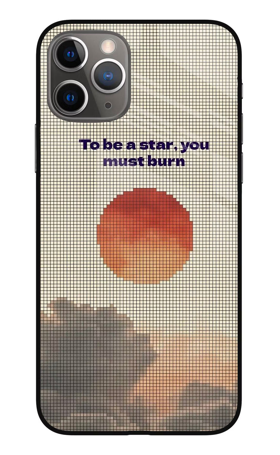 Pixel Sun iPhone 11 Pro Max Back Cover, Glass case