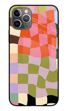Wavy Grid iPhone 11 Pro Max Glass Case
