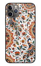White Mayura iPhone 11 Pro Max Glass Case