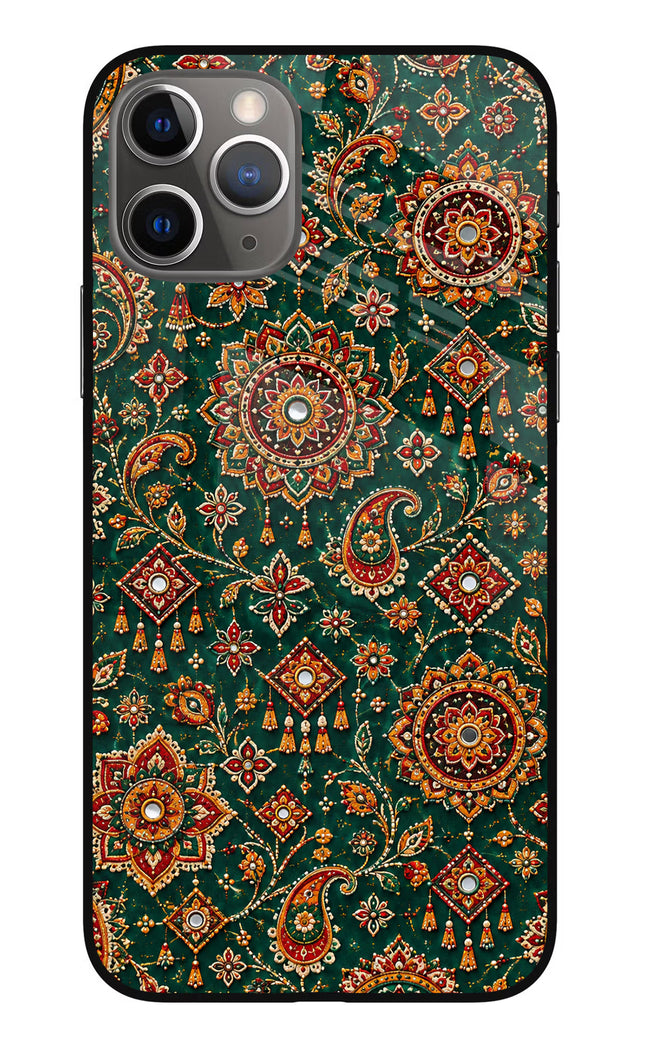 Green Pataka iPhone 11 Pro Max Glass Case
