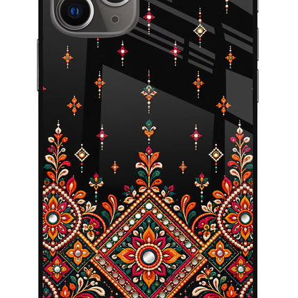 Noir Mehfil iPhone 11 Pro Max Glass Case