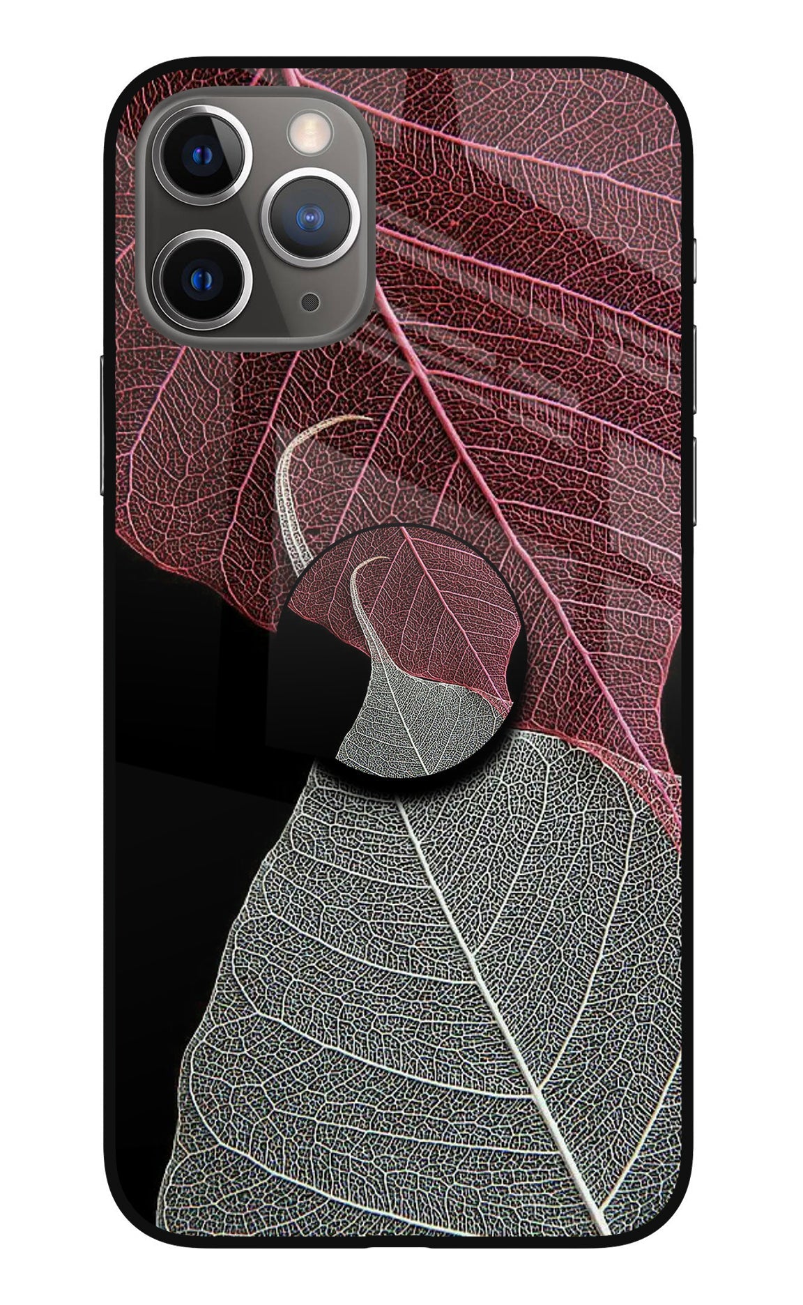 Leaf Pattern iPhone 11 Pro Max Glass Case
