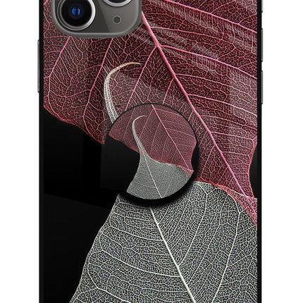 Leaf Pattern iPhone 11 Pro Max Glass Case