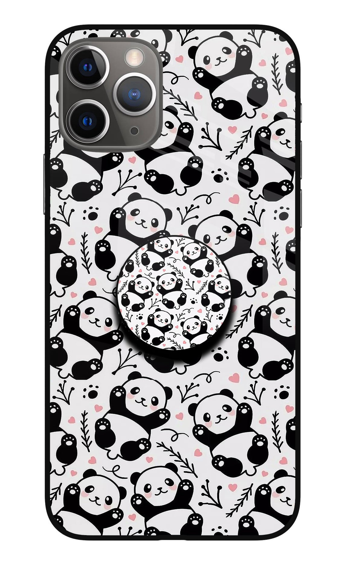 Cute Panda iPhone 11 Pro Max Glass Case
