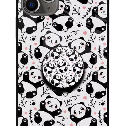 Cute Panda iPhone 11 Pro Max Glass Case