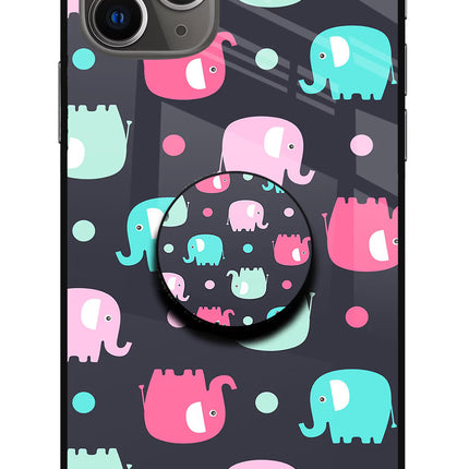 Baby Elephants iPhone 11 Pro Max Glass Case