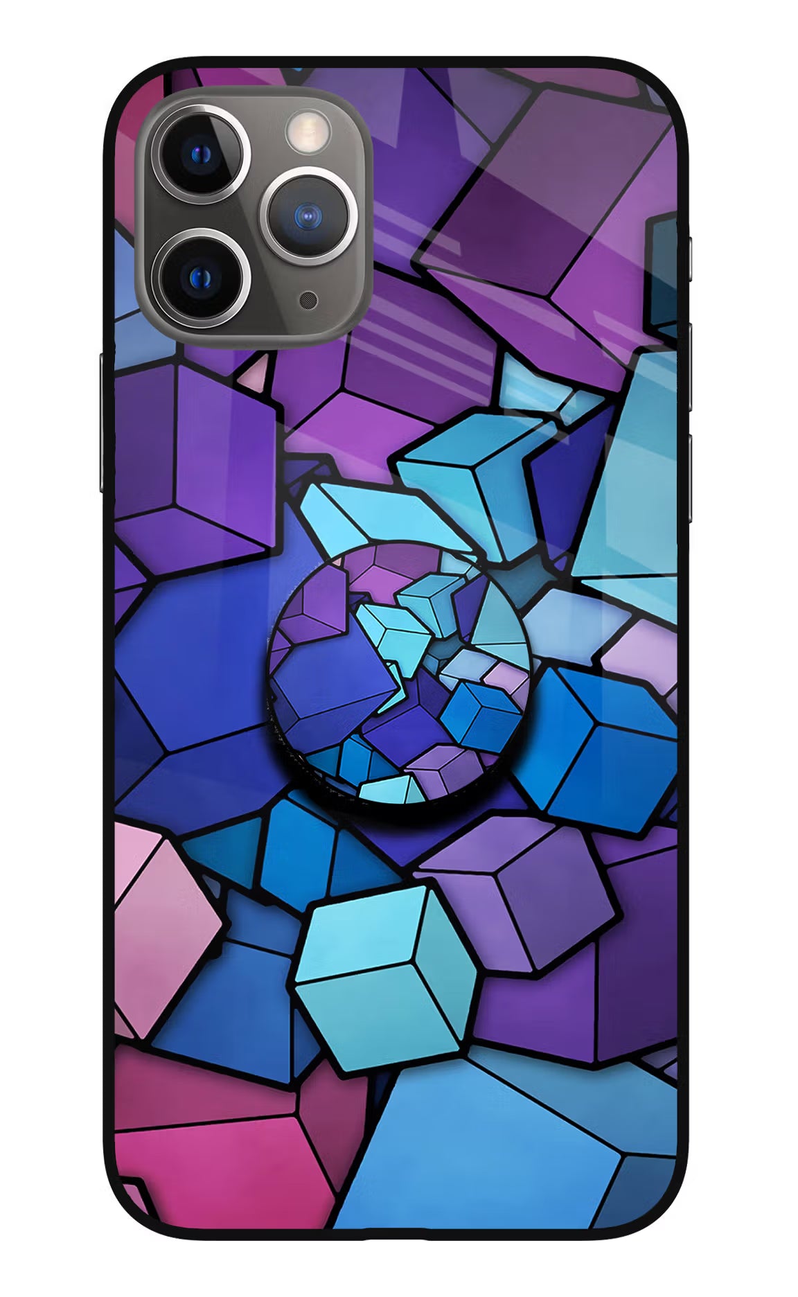 Cubic Abstract iPhone 11 Pro Max Pop Case by Casekaro