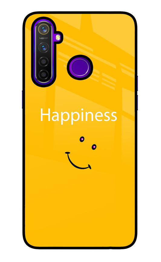 Happiness With Smiley Realme 5 Pro Glass Case