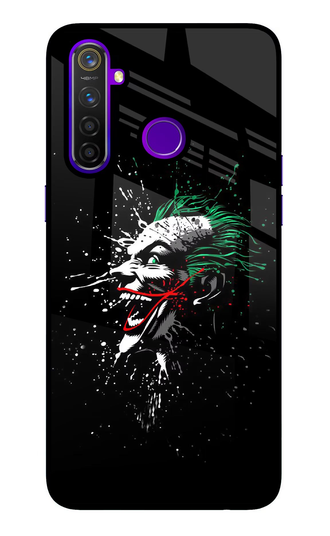 Joker Realme 5 Pro Glass Case Back Cover by Casekaro