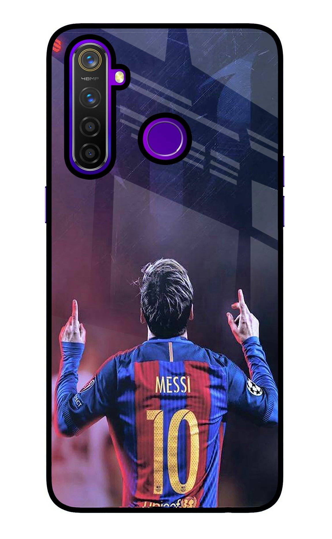 Messi Realme 5 Pro Glass Case