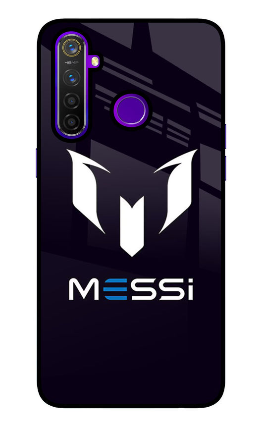 Messi Logo Realme 5 Pro Glass Case