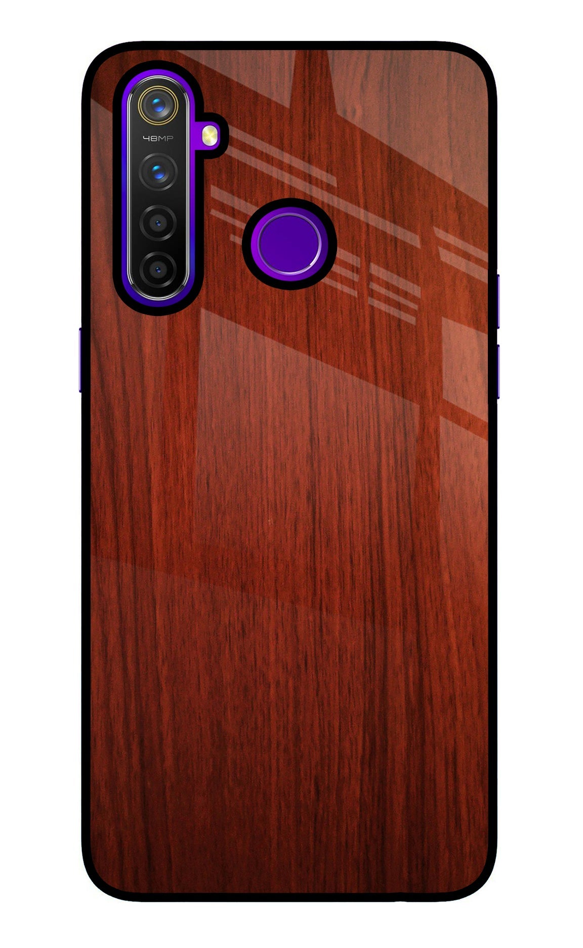 Wooden Plain Pattern Realme 5 Pro Back Cover