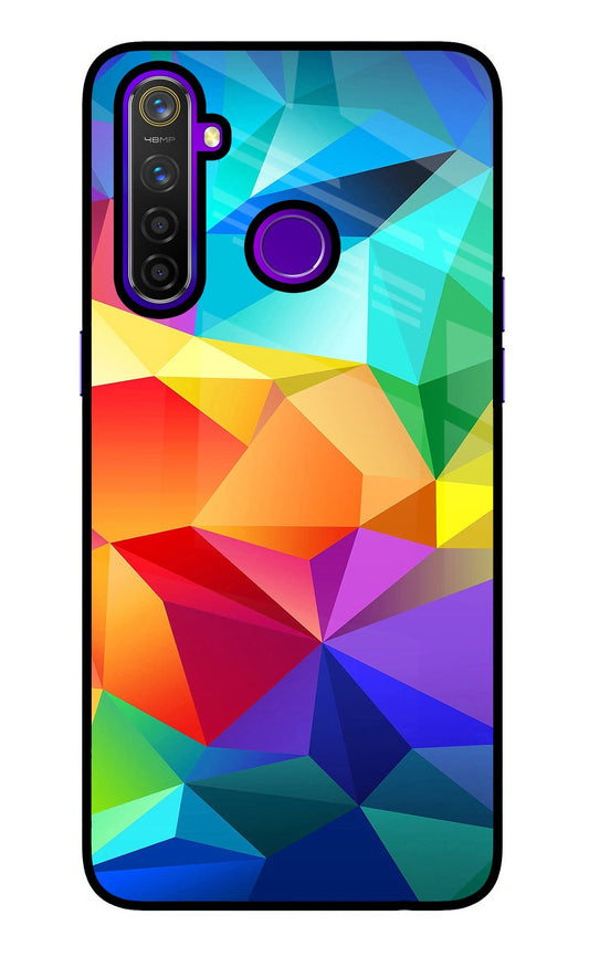 Abstract Pattern Realme 5 Pro Glass Case