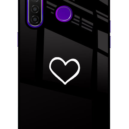 Heart Realme 5 Pro Glass Case