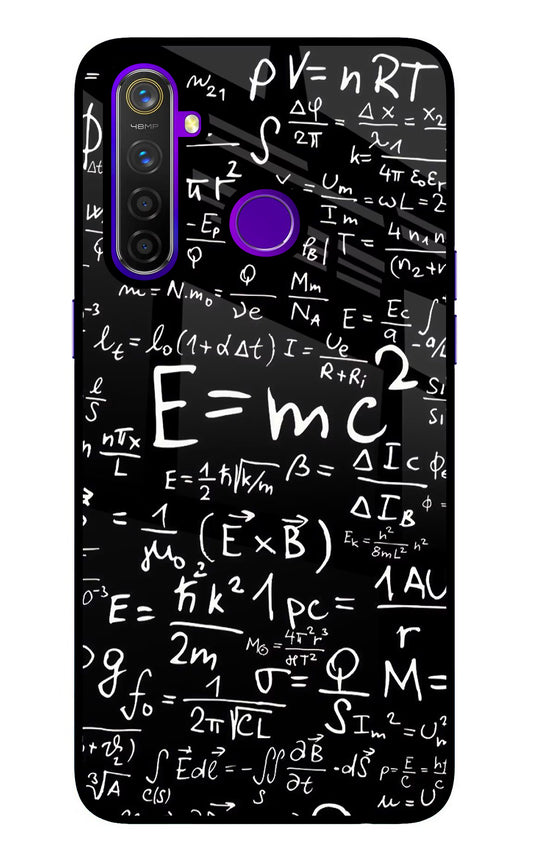 Physics Formula Realme 5 Pro Glass Case
