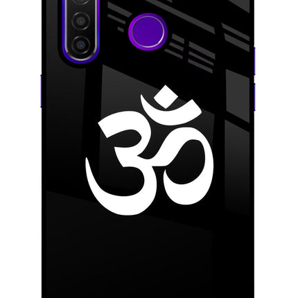 Om Realme 5 Pro Glass Case