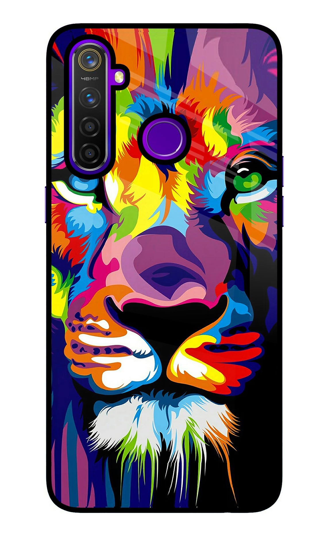 Lion Realme 5 Pro Glass Case