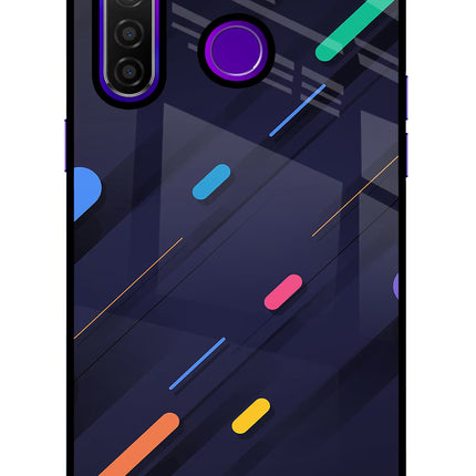 Abstract Design Realme 5 Pro Glass Case