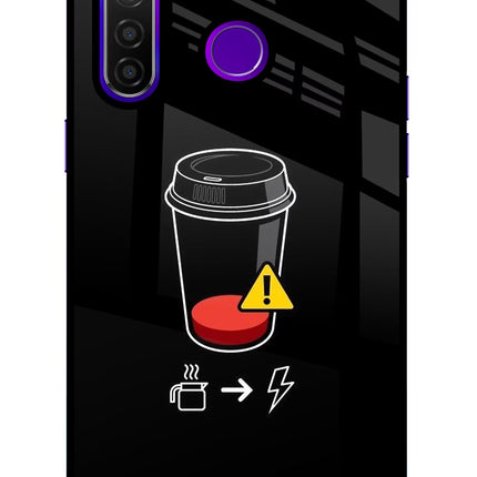 Coffee Realme 5 Pro Glass Case