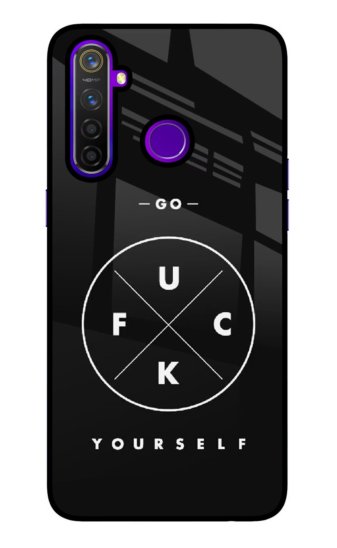 Go Fuck Yourself Realme 5 Pro Glass Case