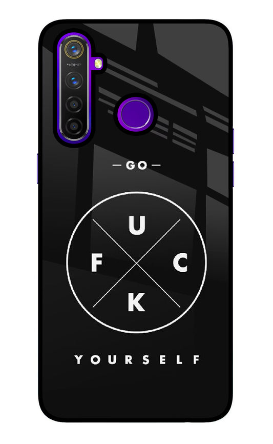Go Fuck Yourself Realme 5 Pro Glass Case
