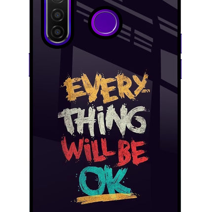 Everything Will Be Ok Realme 5 Pro Glass Case