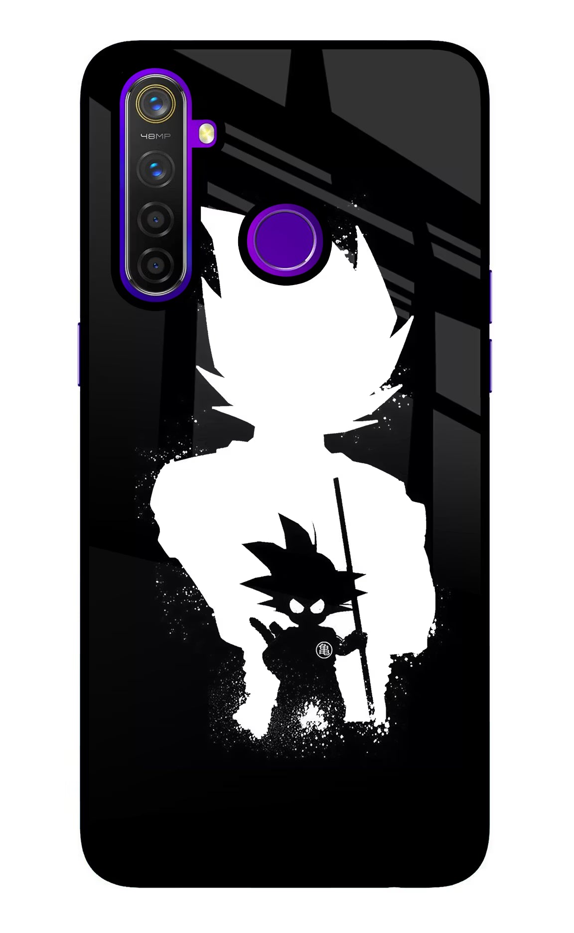 Goku Shadow Realme 5 Pro Glass Case Back Cover by Casekaro