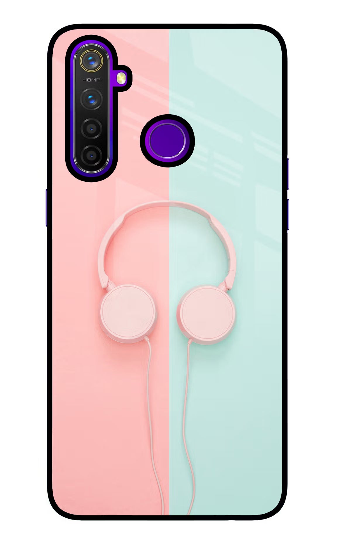 Music Lover Realme 5 Pro Glass Case Back Cover by Casekaro