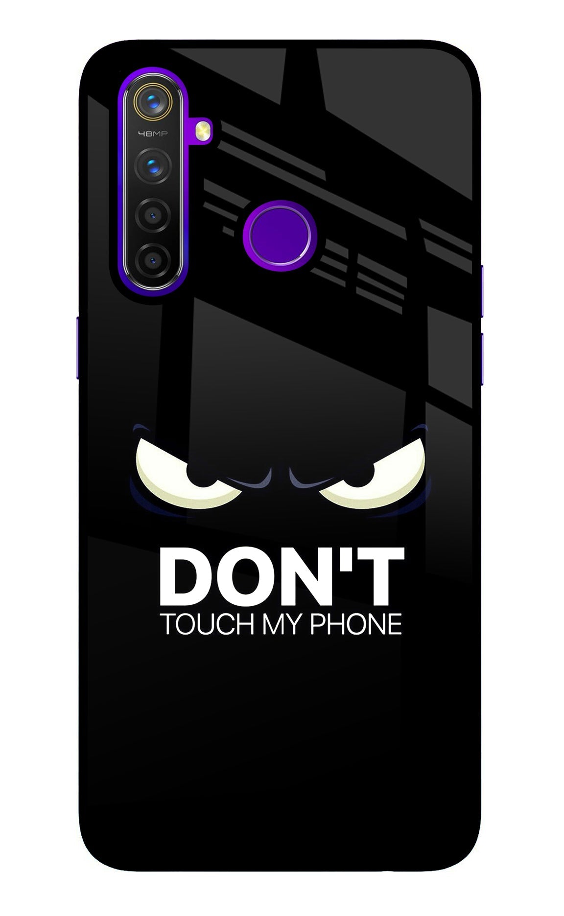 Don'T Touch My Phone Realme 5 Pro Glass Case