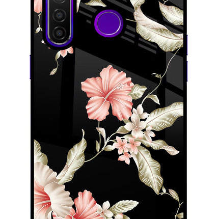 Flowers Realme 5 Pro Glass Case