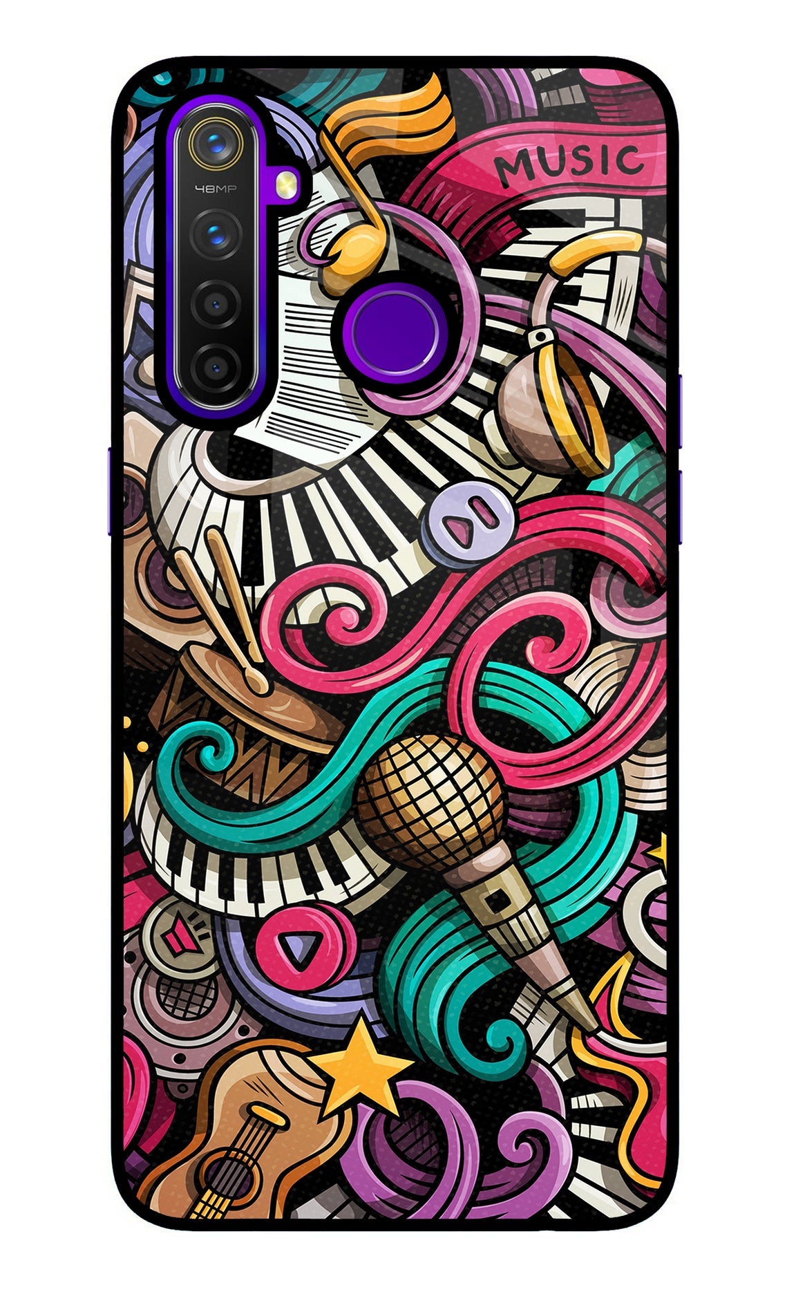 Music Abstract Realme 5 Pro Back Cover