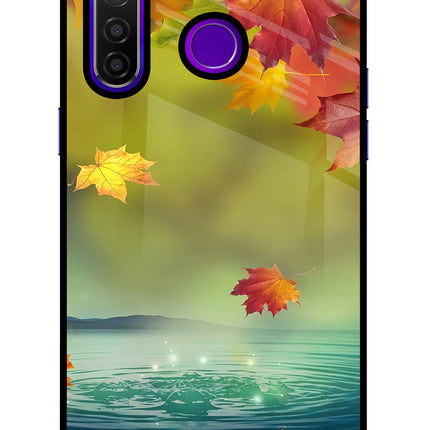 Flowers Realme 5 Pro Glass Case